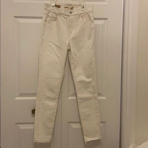 Garage White High Rise Jeans